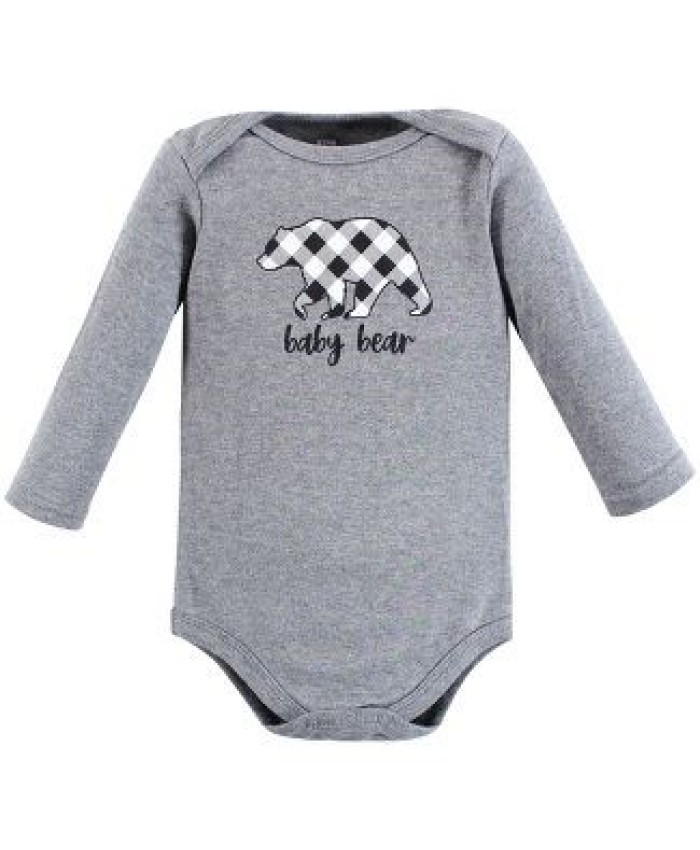 Baby Boy Cotton Long-Sleeve Bodysuits